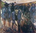 workers on their way home 1915 Edvard Munch